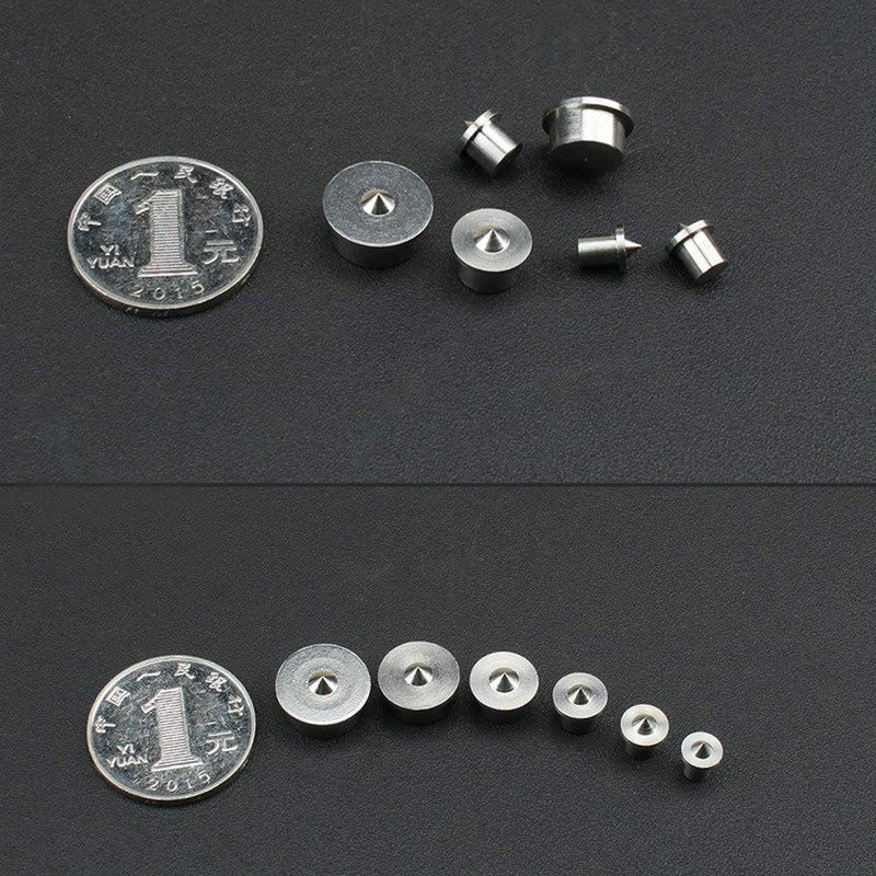 ANCLLO 6Pcs Round Wood Pin Locators 4-12mm Dowel Pins Center