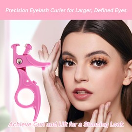YAFIYGI Mini Eyelash Curler Precision Lash Extension Curlers for Small Individual Half Corner and Partial Eyes Clamper for Short Lashes Trim and Clamp for Added Curl Lift Definition