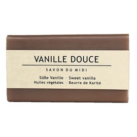 SAVON DU MIDI Soap with Karite Butter, Sweet Vanilla, 100 g (Pack of 3)
