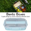 Thermal Insulation Bento Lunch Box 3 Grids Leakproof 304 Stainless