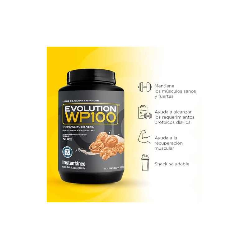 EVOLUTION, Protena de Suero de Leche, WP100, Whey Protein, 18