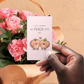 Cute Mini Lunch Box Cards Notecards, Funny Classroom Exchange Cards, Party Favors, For Flowers, Bulk Notecards For All Occasions - Pack of 24 Cards (Punny Food Mini Cards - 24 Cards)