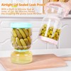 ZENS Pickle Jar with Strainer Flip, 64 oz Pickle Container