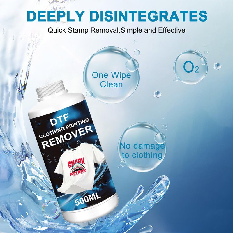 DTF Printing Remover Liquid 500ML for T-Shirt