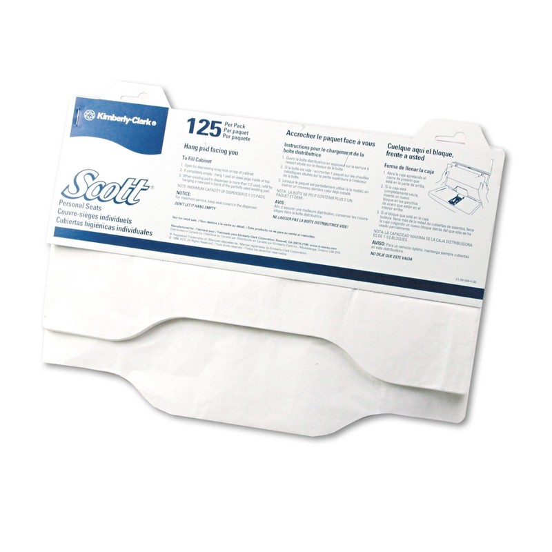 Scott Personal Seats Toilet Seat Cover 125 per Pack 07410