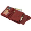 myledershop Full Cowhide Leather Women's Portrait Format Wallet/Purse with Outer