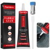 Yeardera Fabric Glue, Permanent, Clear, Washable Adhesive for Clothing, Patches,