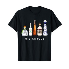 Mis Amigos Tequila Funny Cinco De Mayo Mexican Party T-Shirt