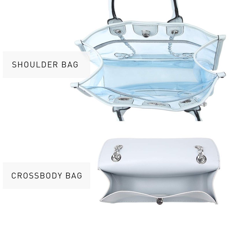 Large Clear Tote Bag Stadium Approved Women Clear Purse for