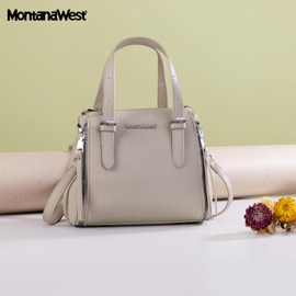 Montana West Women's Crossbody Purses and Handbags Small Top-handle Bag with Detachable Straps