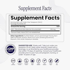 Rho Nutrition NAD+ liposomal – Suplemento líquido diseñado para ayudar a apoyar la absorción – La forma activa de NAD+ ayuda a apoyar la salud celular