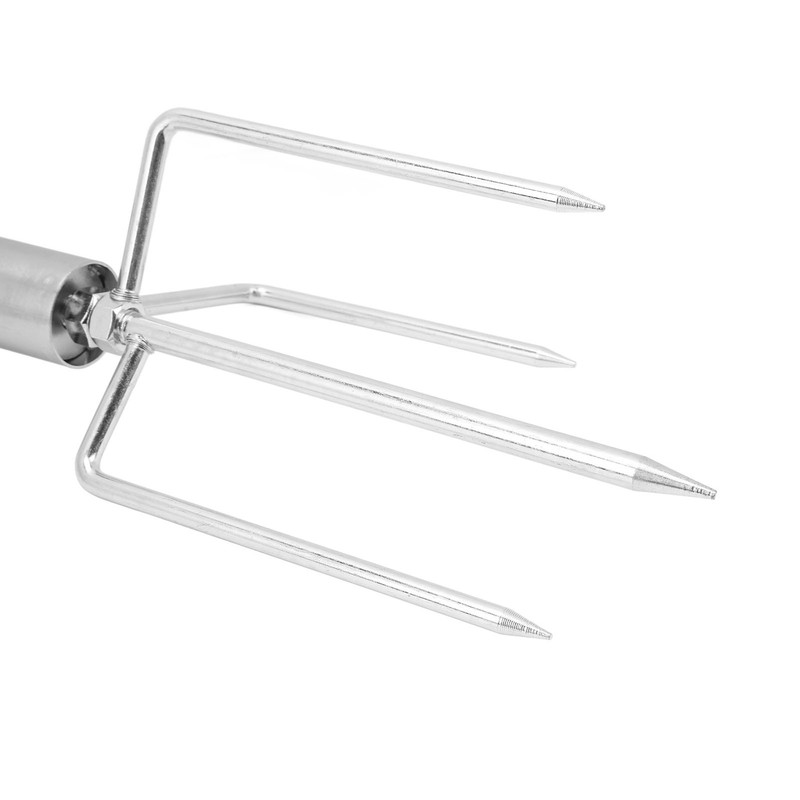Steel Garden Parasol Spike Inground Umbrella Holder with 4 Prong