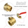 VIKKSAER 6 Pcs Ball Valve, 1/4" Heavy Duty Ball Valve