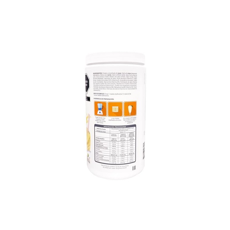 Salud Natural Enersoy Polvo para Preparar Malteada Sabor Vainilla 500g.