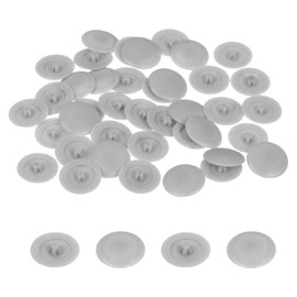 sourcing map 100PCS Screw Cap Covers, 12mm Waterproof Plastic Screw Decorative Caps for Phillips Cam Lock Nuts Self-Tapping Screws, Light Gray
