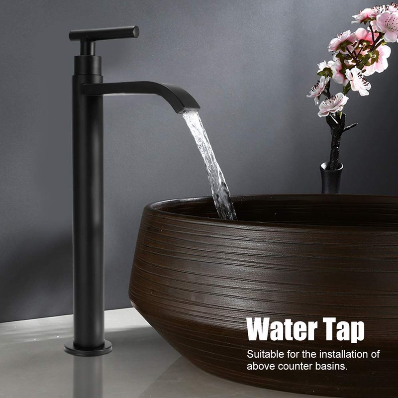 G1/2 304 Stainless Steel Single Cold Water Tap Bathroom Worktop