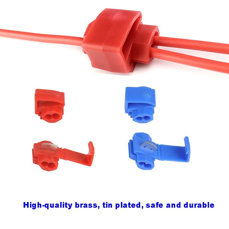 Ruidee 50PCS Wire Terminal Connectors Electrical Solderless Quick Splice Wire