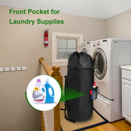Extra Large Laundry Backpack with Padded Shoulder Straps,Heavy Duty 115L,Adjustable & Extendable Design,Laundry bag for College Dorm,Laundromat,Apartment,Students,Travel XL