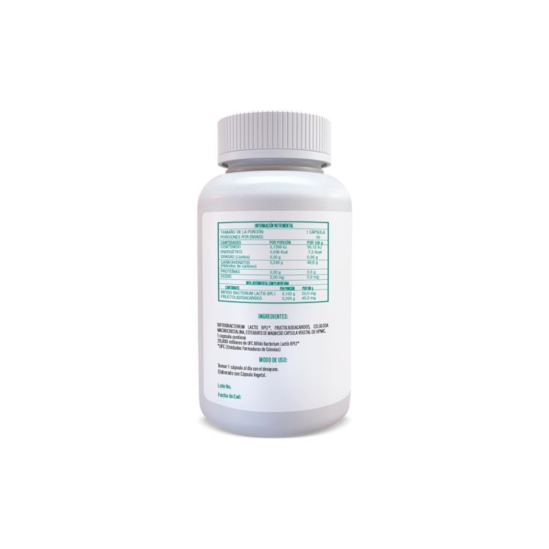 Simbioticos Probioticos y Prebioticos 30 Cápsulas Veganas de 500 mg