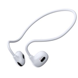 Open Ear Headphones, Bluetooth 5.3 Air Conduction Sport Headphones, IPX6 Waterproof, Lightweight 20g Wireless Earphones with Premium Sound & Clear Calls for Running, Cycling & Workouts (White)