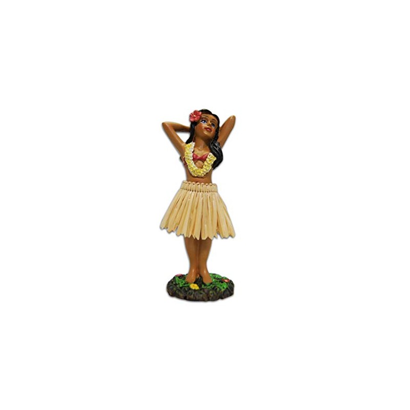 KC Hawaii Hula Girl Posing Mini Dashboard Doll 4.4 inches