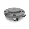 Trash Can Dolly | Heavy-Duty Plastic | 5 Casters |