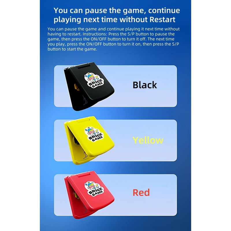 JXD 3.5-Inch Screen Block Game Console with Unique Flip Design