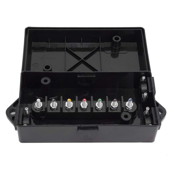US 7 Way Trailer Wiring Junction Box Wire Cord Junction