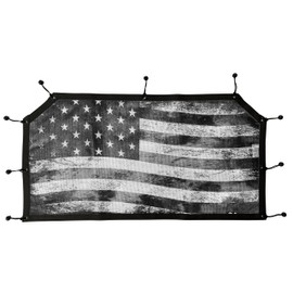 GrilleAdz Pioneer 1000-5 & 700-4 Mesh Rear Dust Screen Tactical Flag
