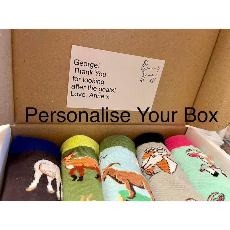 Generic Goat Socks Gift Box 5 Pairs of Goat Socks