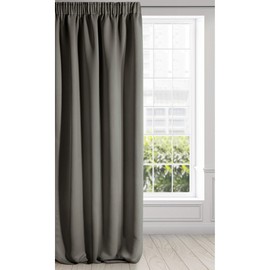 Eurofirany LOGAN curtain opaque, blackout, satin blackout curtain with curling tape - 1 pc Elegant, Sleek, Monochrome, Living Room, Bedroom