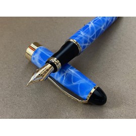 Rhapsody Jinhao x450 Fountain Pen 0.5mm Medium-Fine Nib Ink Pens (Blue Sky)