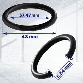 O Ring 37.47 mm x 5.34 mm - Sealing Rings Set of 10 MONTERAL