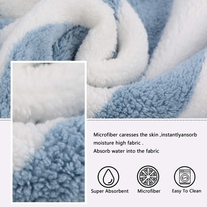 VIVOTE Microfibre Hand Towels for Bathroom, Super Soft & Fluffy