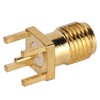 100Pcs RF Coaxial Cable Adapter Female Coax Line Connector Base
