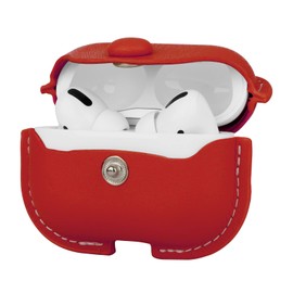 ZZLOVE Airpods Pro Case, Stylish Cover, Genuine Leather, Cowhide Leather, Full Protection, Air Pods Pro Case, Shockproof, Wireless Charging Compatible, Eahotz Pro Case, Includes Key Chain, Convenient