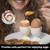 Egg Topper ｆor Boiled Eggs,1 Pcs Boiled Egg Cutter,Boiled Egg
