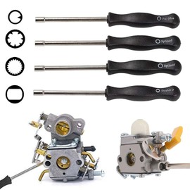 Manual Adjustment Tool Kit [Set of 4] Carburetor Driver, Carburetor Adjustment Tool, Repair Kit for Adjusting Lawn Mowers, Chainsaws, Small Engines, Motorcycle Parts, etc