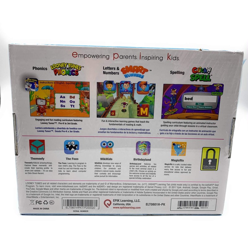 EPIK ELT0801H-PK-WM Highq Kids Tablet Pink 8in