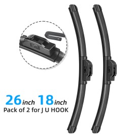 Xkorr 26"+18" Car Windshield Wiper Blades Fit For Dodge Dart 2013-2016, Set of 2