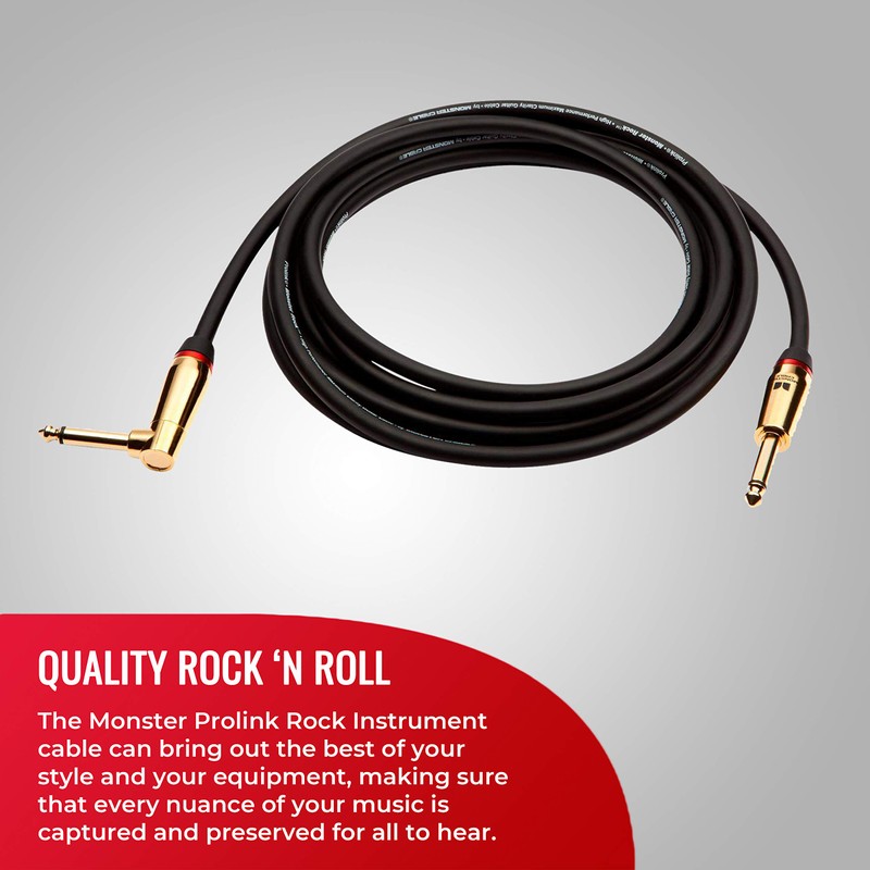 Monster Cable 600543 Musical Instrument Cable, Guitar Cable, Length 21