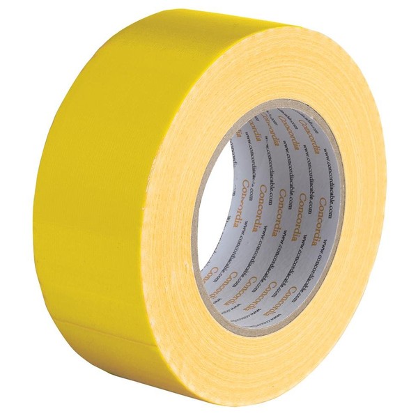 Waterproof Cloth Gaffer Tape Yellow 50MM, Gaffer Duct Cloth Tape, Qty X 1