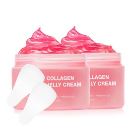 Collagen Jelly Cream, Anti Aging Moisturizer, Hydrating Skin Treatment Firming Anti Wrinkle Cream for Youthful Glow, Nourishing Collagen Infused Gel Cream for All Skin Types