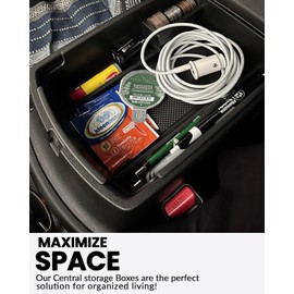 Rogierra for Kia Sportage/KX5 2017-2022 Car Center Console Organizer Tray Center Armrest Secondary Storage Box ABS Tray Insert Interior Organizer