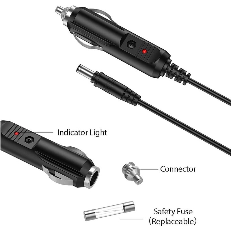 Xzrucst 12V Car Charger for Pelican 7060 and 8060 Flashlights