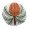 EcoMax Wool Dryer Balls, Heart Black Purple White Stripe