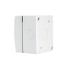 Surface-Mounted Wet Room Schuko Sockets and Toggle Switch with 1-Way
