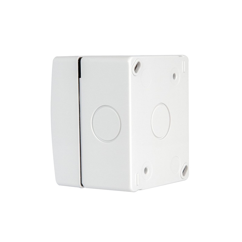 Surface-Mounted Wet Room Schuko Sockets and Toggle Switch with 1-Way