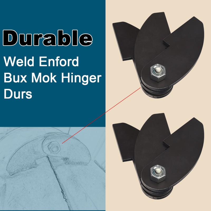 2 Pack Heavy Duty BBQ Smoker Hinge for BBQ Smoker