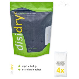4 silica gel 240 grams non-woven fabric bags - Desiccant sachets - dimethyl fumarate FREE